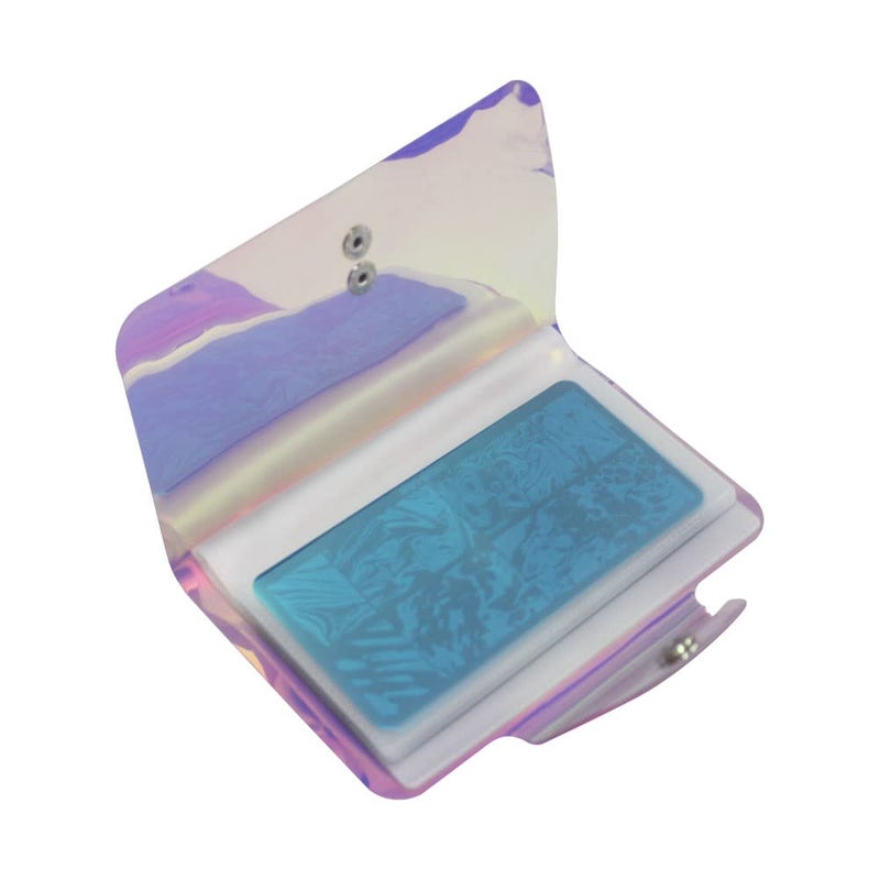 VNC Nail Art Stamp Plate Collection 20 Solts Pink Color Image Plate Organizer for 6X12cm Size Stamping Nail Art Plate - Image 2